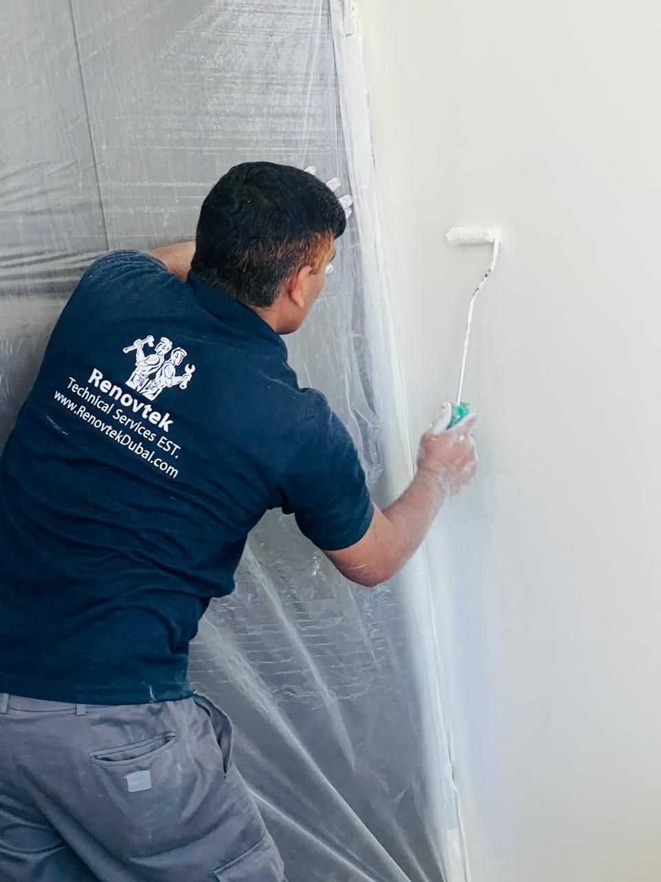 Exterior wall painting