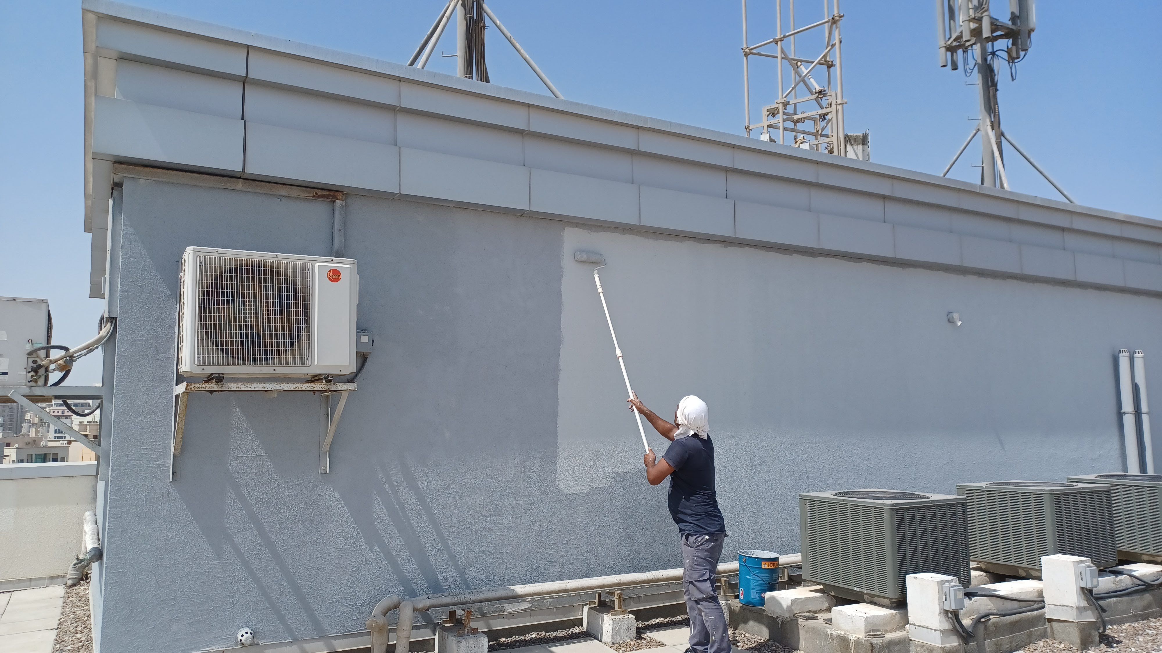 Exterior wall painting