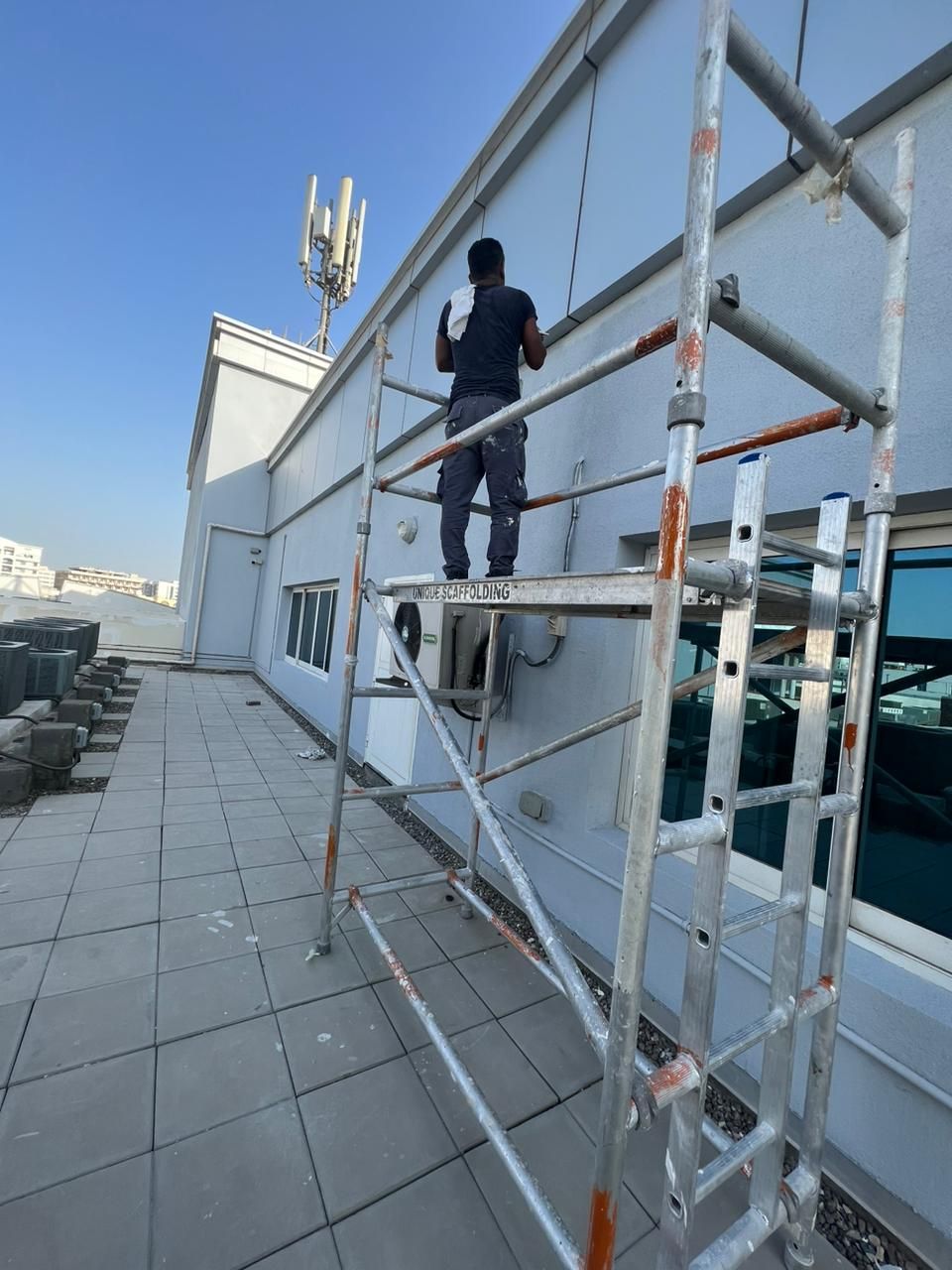Exterior wall painting