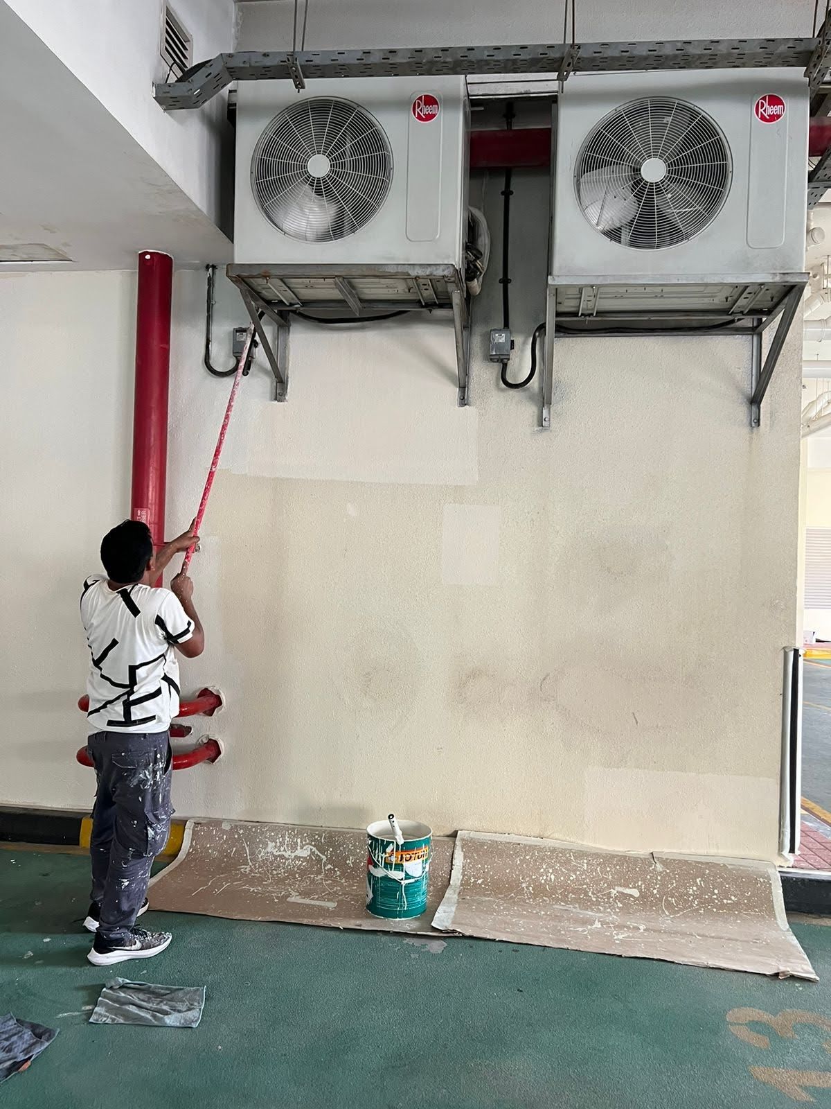Exterior wall painting