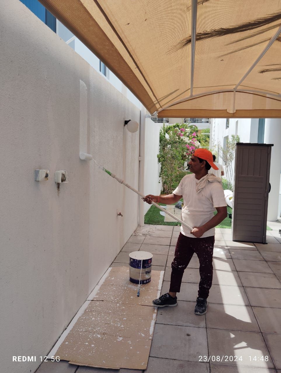 Exterior wall painting