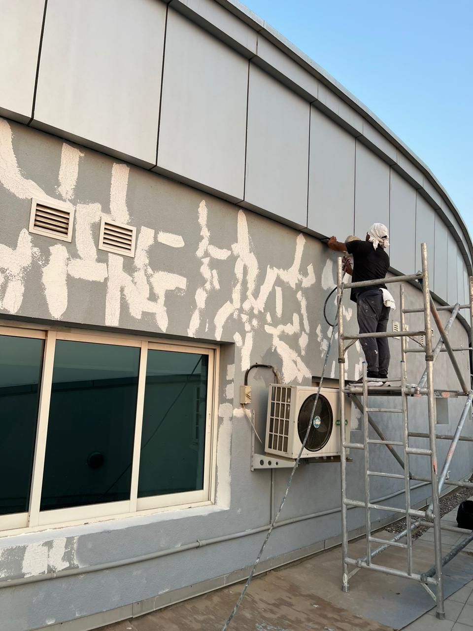 Exterior wall painting
