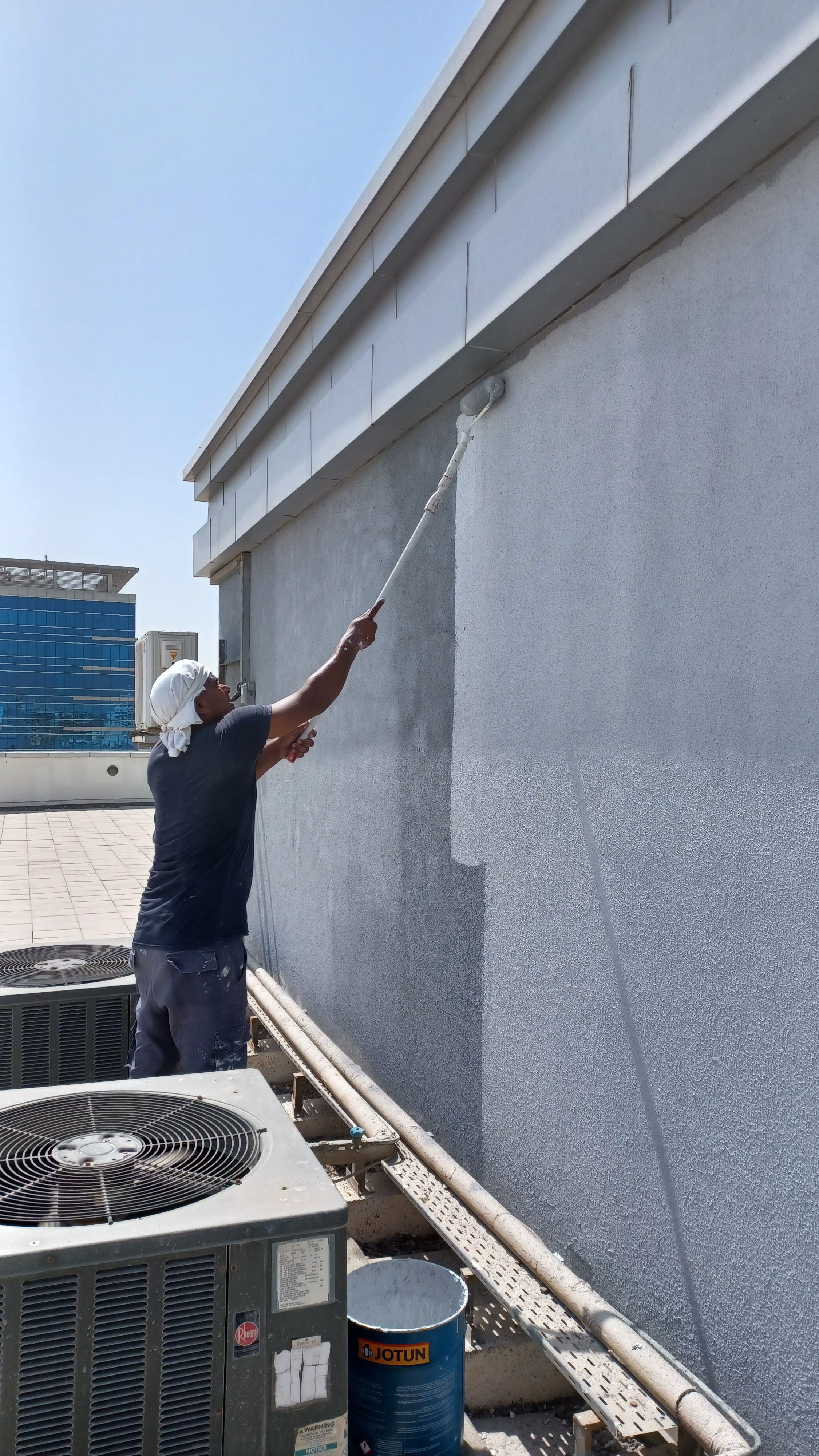 Exterior wall painting