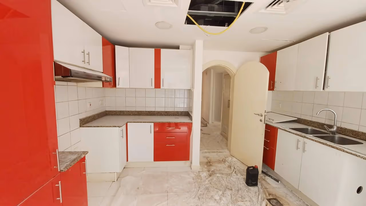 Before Kitchen Renovation of a Villa in Dubai