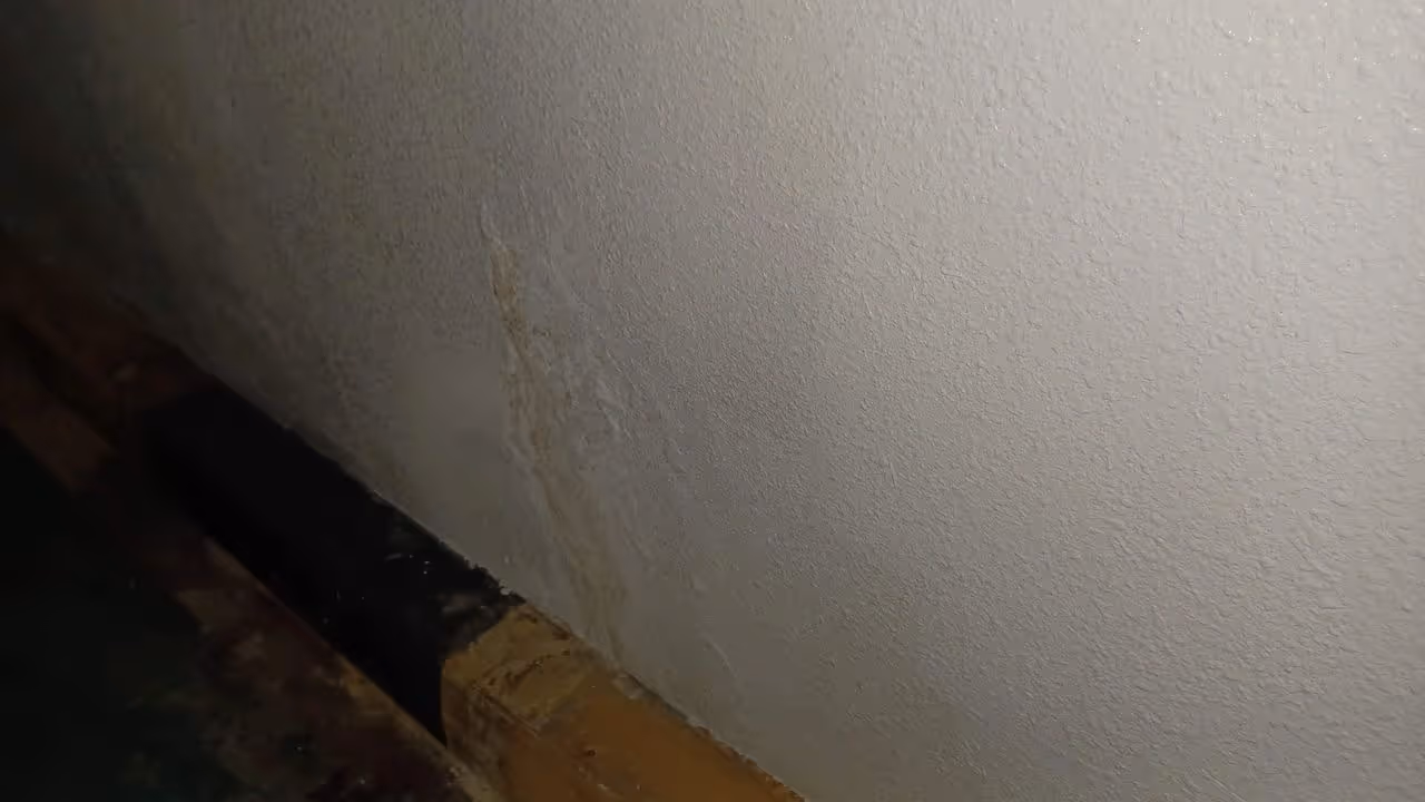 Damaged wall needed to be repaired